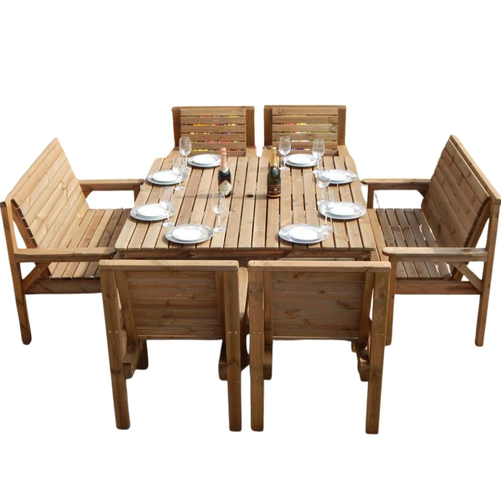 5FT Wooden Garden Dining Set